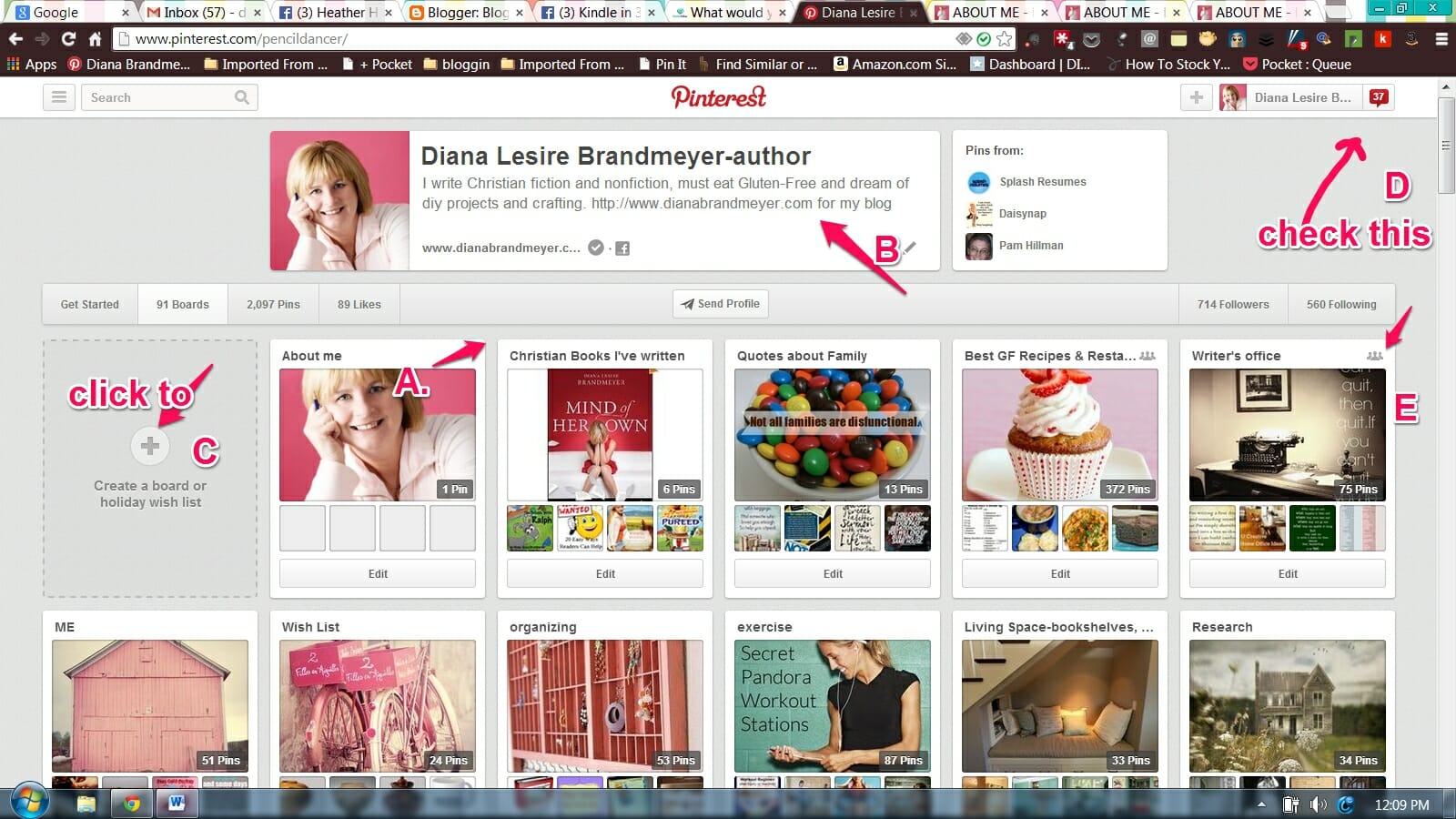 Pinterest board 1 Brandmeyer