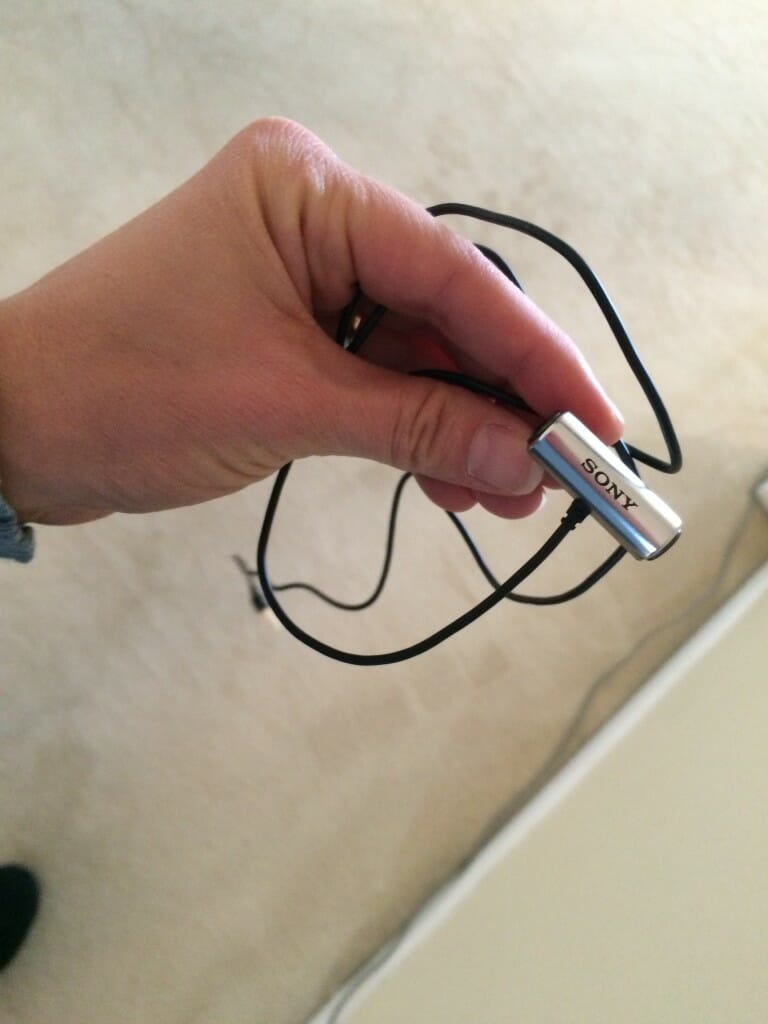 sony microphone with iphone