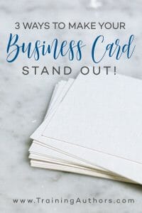 make business cards stand out